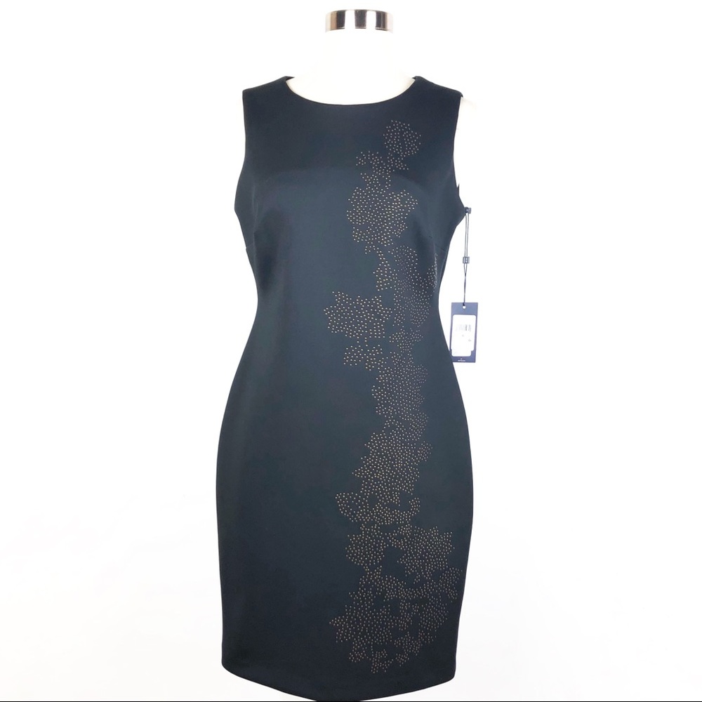 New TOMMY HILFIGER shift dress 8 black bodycon